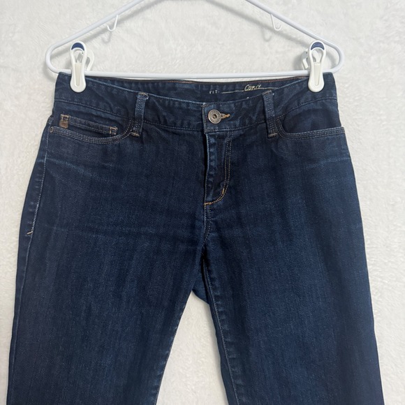 Eddie Bauer Women's Curvy Fit Slim Straight Dark Wash Jeans Size 6‎ - Picture 3 of 14